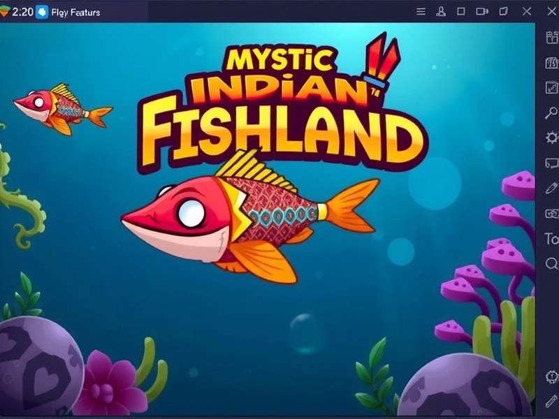 Screenshot showing various gameplay features including fish breeding, resource management, and festival events Mystic Indian Fishland Gameplay Features